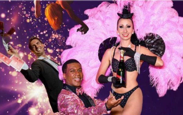 Photo d'un danseur et d'une danseuse en tenu de Cabaret.